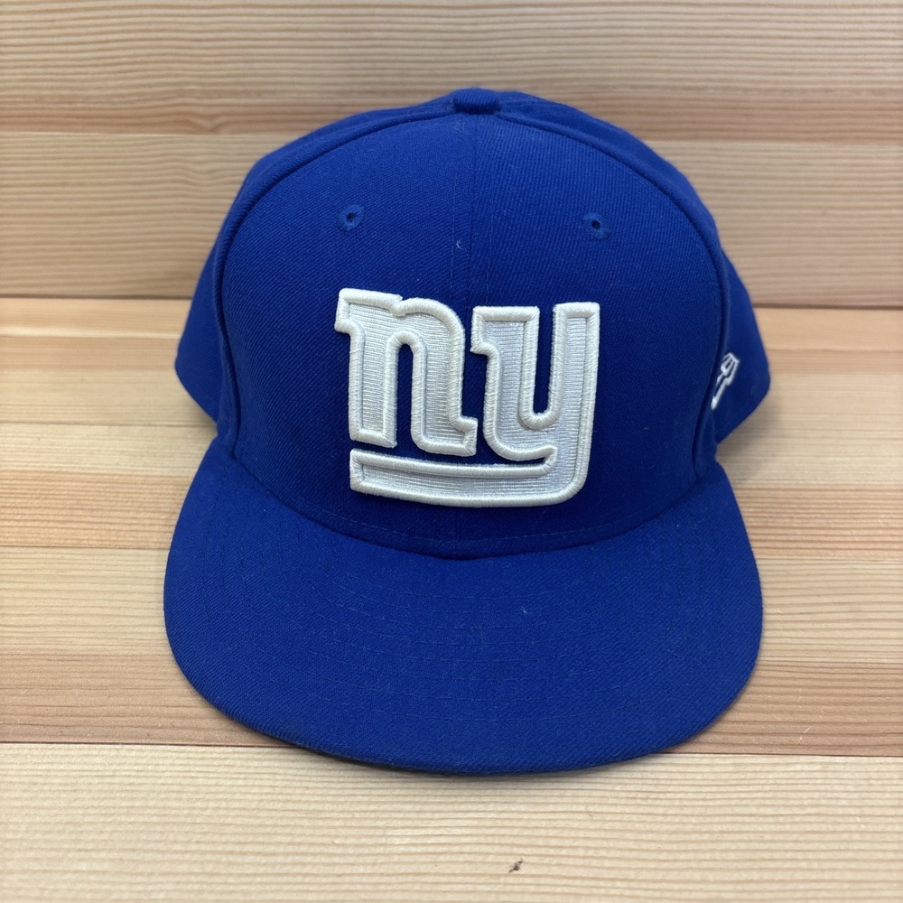 New York Giants Hat Cap Mens Fitted Sz 8 Blue New Era 59Fifty NFL Football